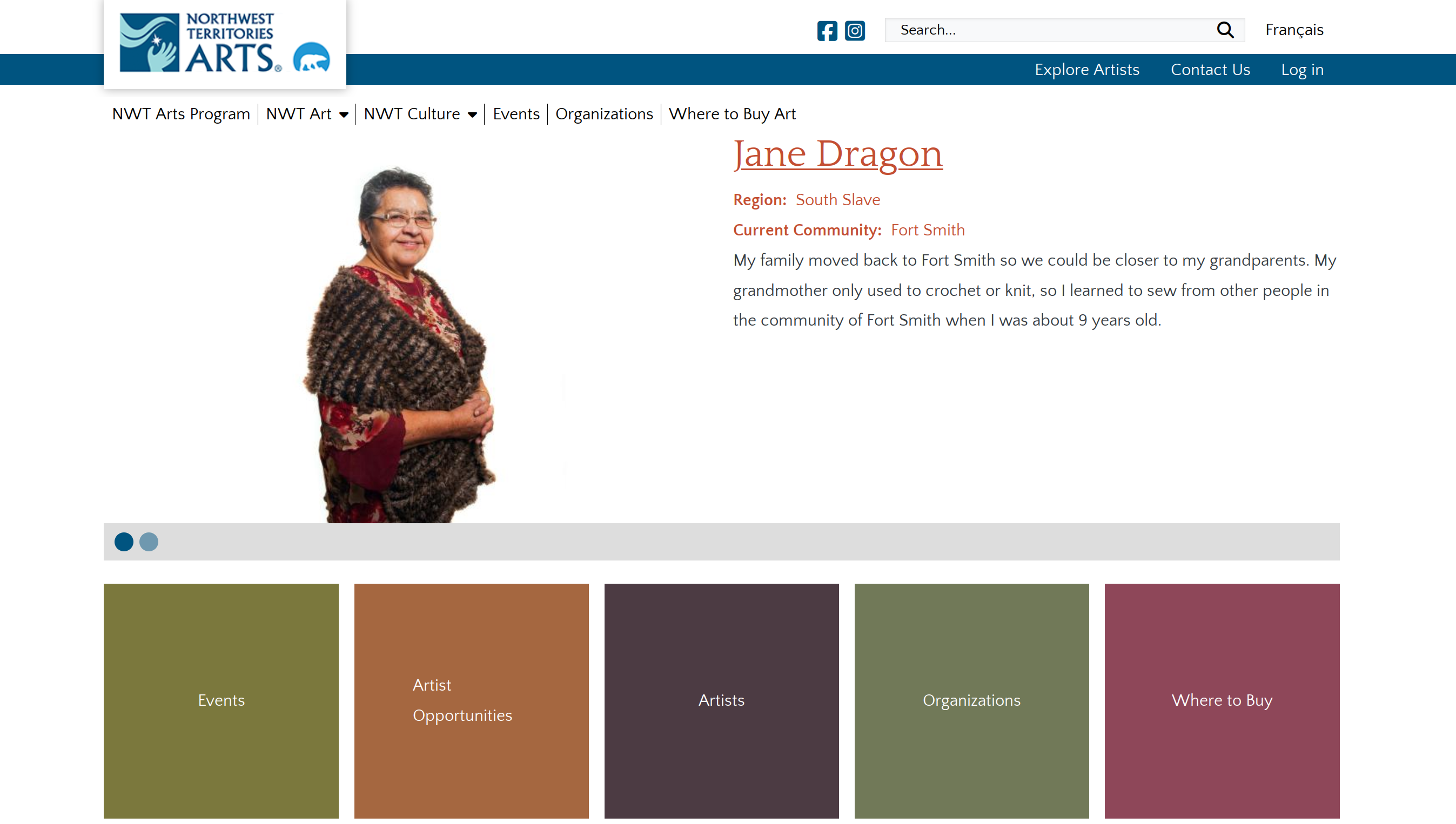 NWT Arts Program - home page
