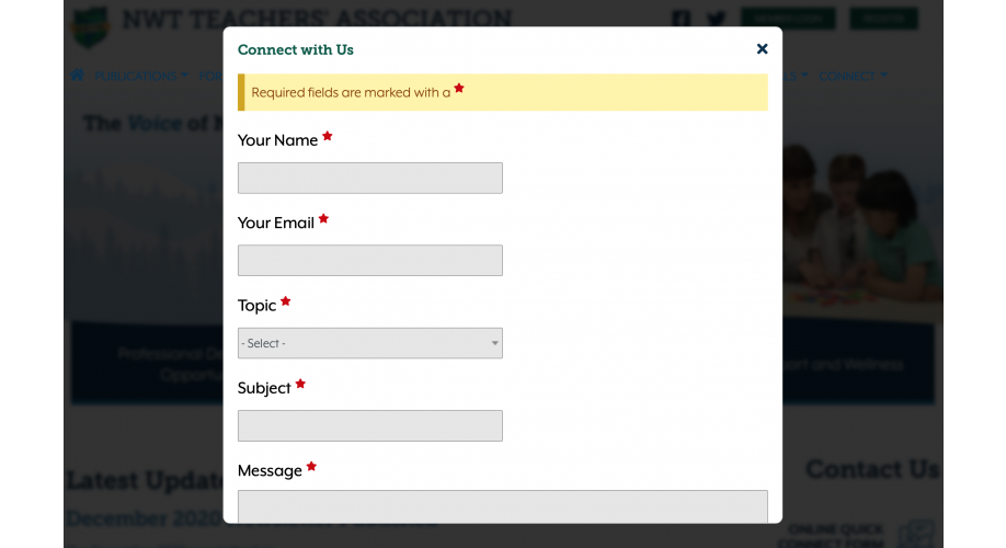 NWTTA Contact Form