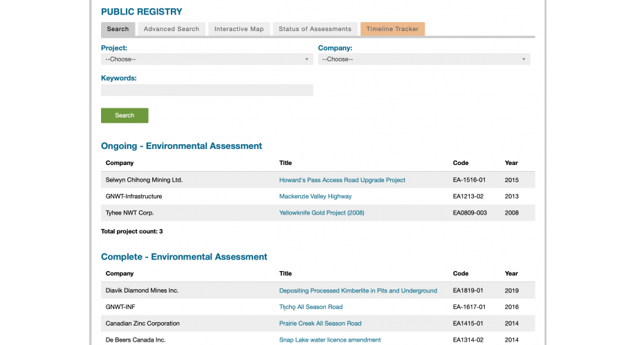 MVE Public Registry