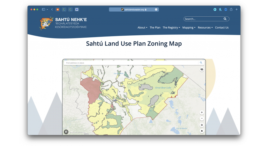 Sahtu Land Use Planning Board Home Page Desktop 3